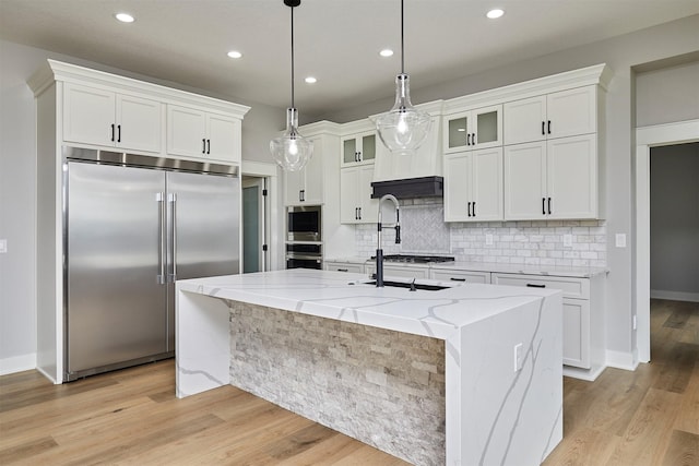 kitchen featuring recessed lighting, appliances with stainless steel finishes, and tasteful backsplash