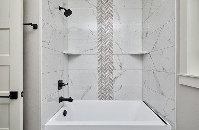 bathroom featuring shower / bath combination