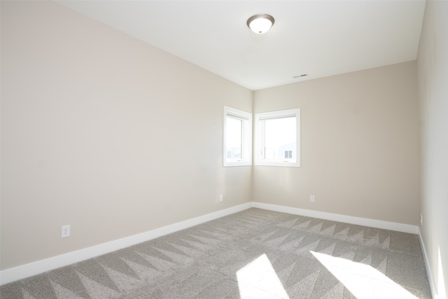 view of carpeted empty room