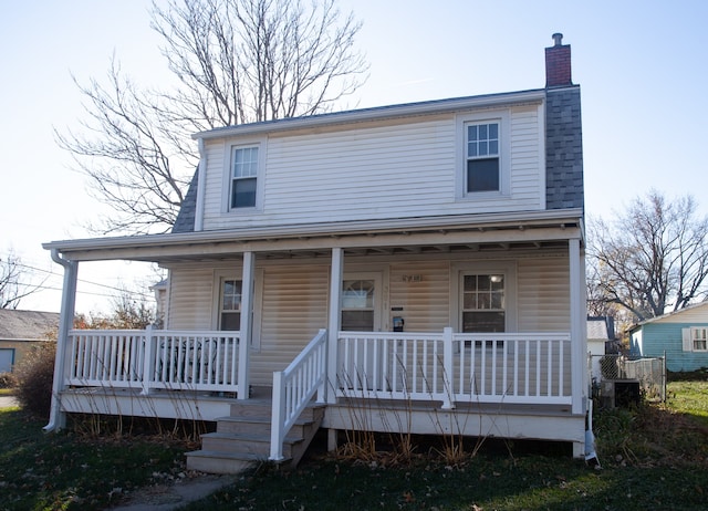 view of front facade with a porch