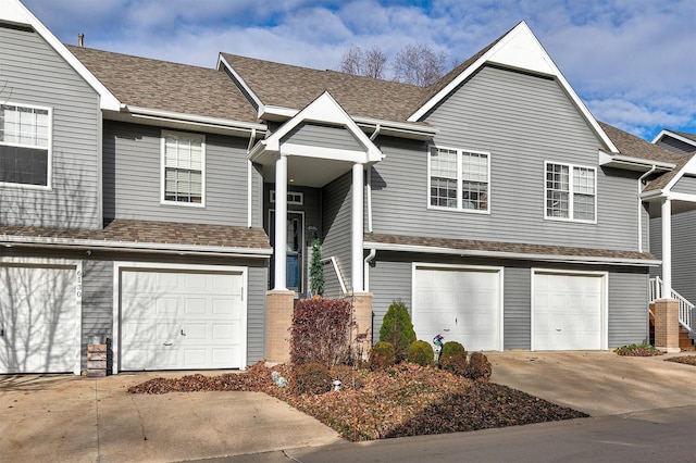 split foyer home with a garage