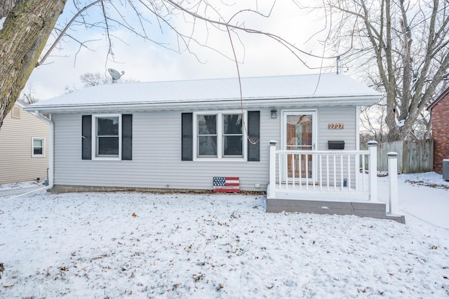 view of front of home