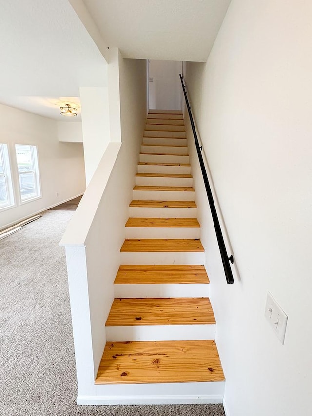 stairs with carpet