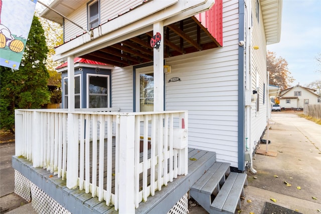 view of deck