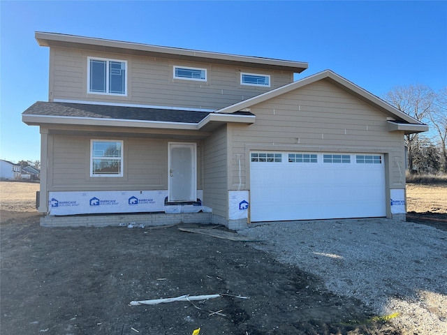 view of front of house featuring a garage