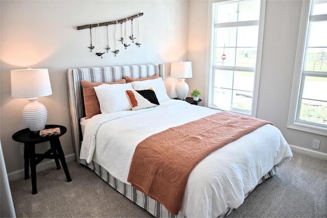 bedroom featuring carpet flooring