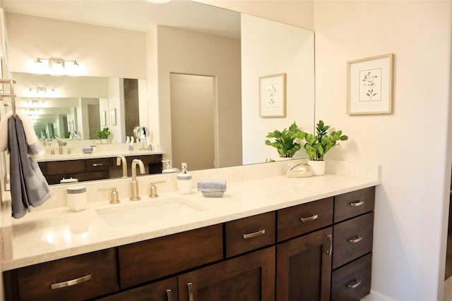 bathroom featuring vanity