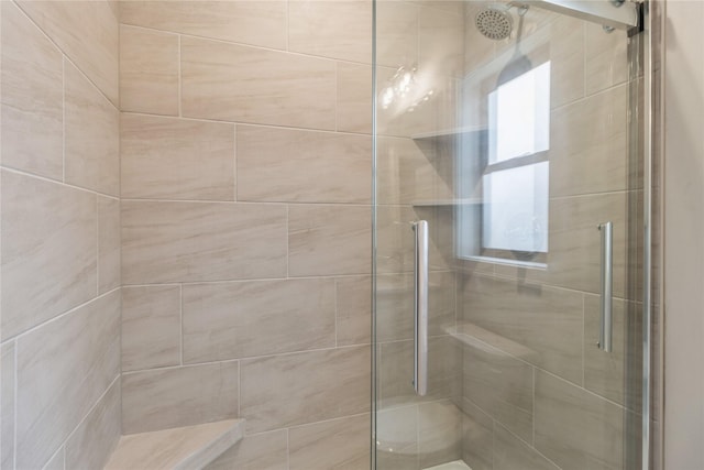 bathroom with walk in shower