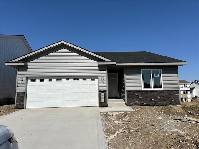 view of front of house featuring a garage