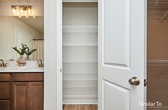 pantry featuring sink