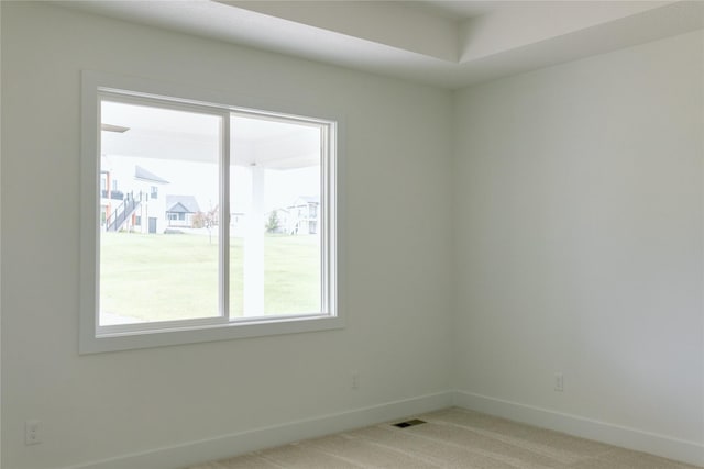 view of carpeted empty room