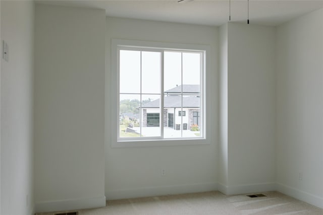 view of carpeted empty room