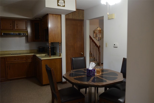 kitchen featuring ventilation hood