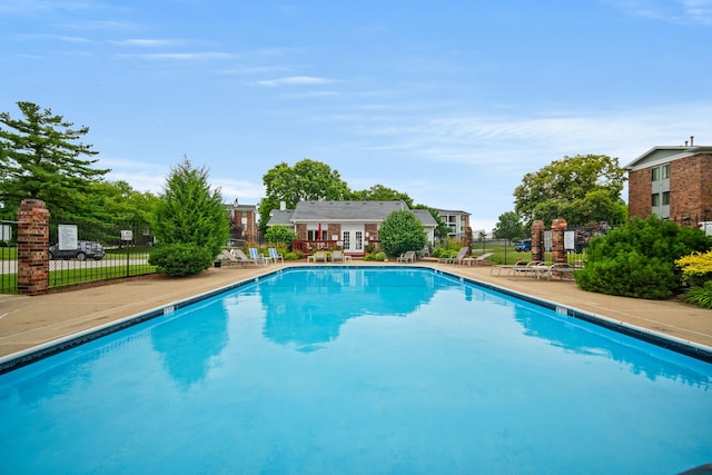 view of pool