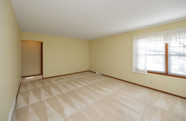 view of carpeted empty room