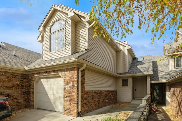 view of front of house featuring a garage