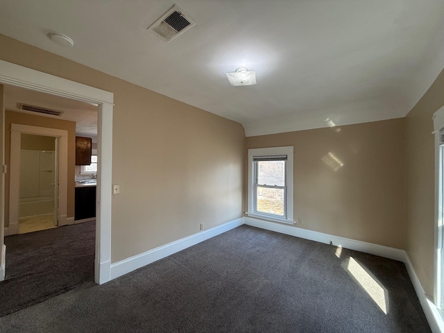 view of carpeted empty room