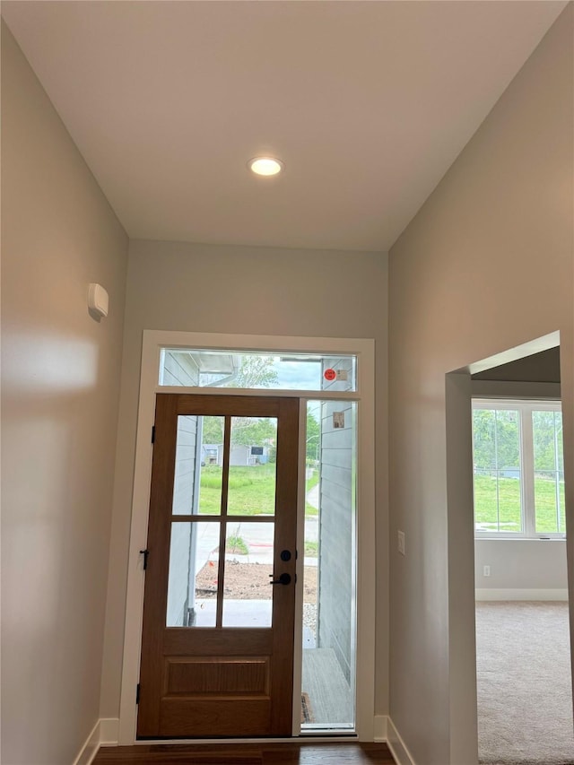 203 Hudson Ave, Van Meter, IA 50261 - foyer with baseboards and recessed lighting