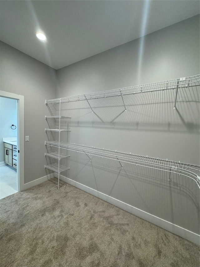 203 Hudson Ave, Van Meter, IA 50261 - walk in closet featuring carpet flooring