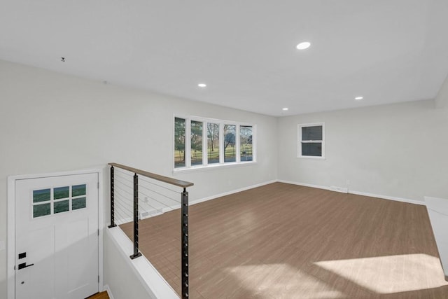 interior space featuring wood-type flooring