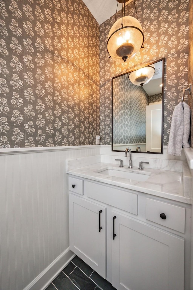 bathroom with vanity