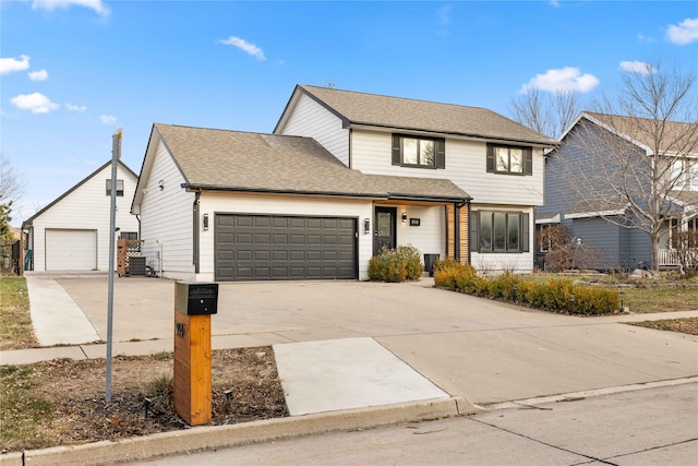 front facade featuring a garage