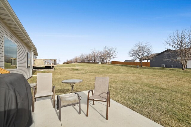 view of patio / terrace featuring a deck