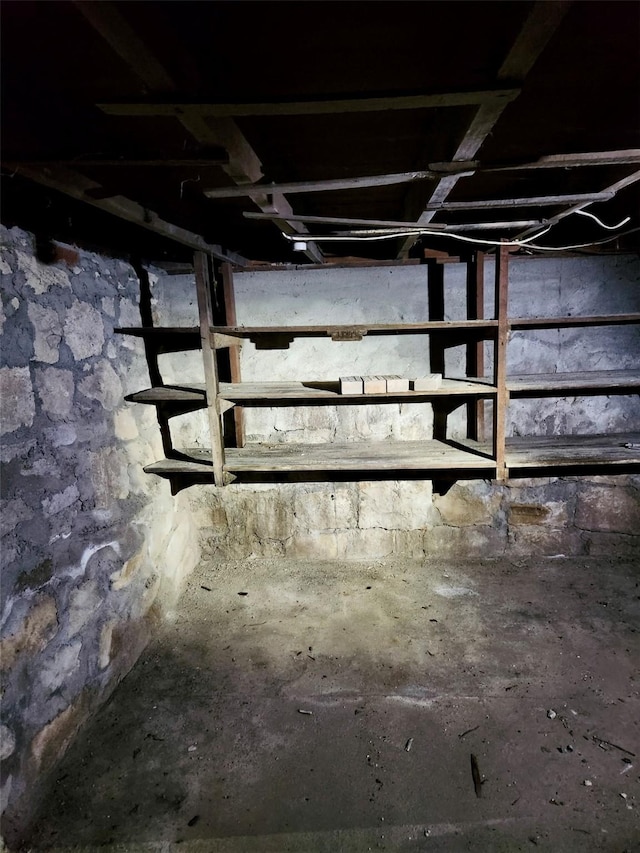 view of basement