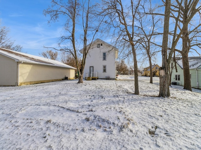 view of snowy yard