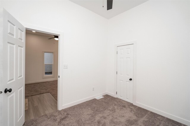 view of carpeted empty room