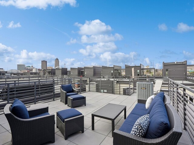 view of patio / terrace featuring an outdoor hangout area