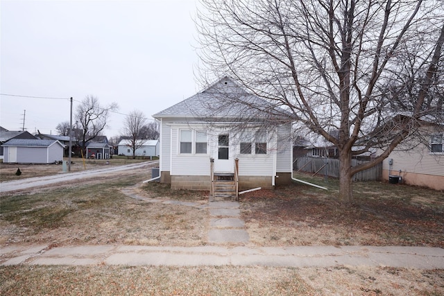 view of bungalow-style house