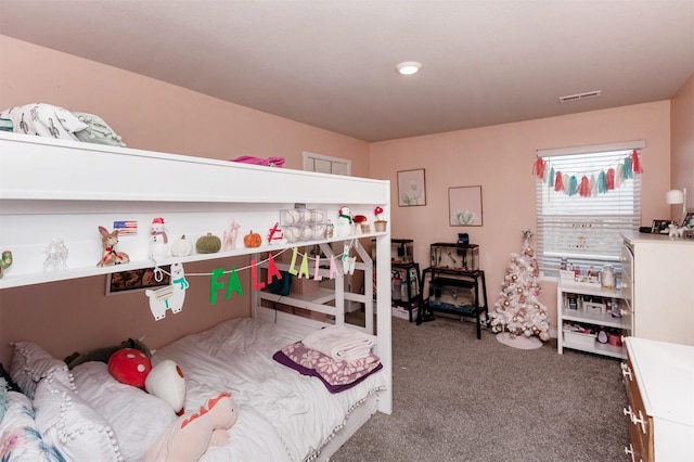 bedroom featuring carpet