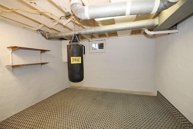 view of basement