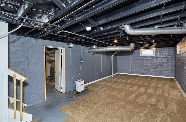 view of basement