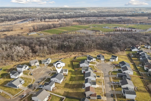 birds eye view of property