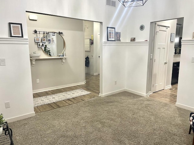 bathroom featuring hardwood / wood-style floors