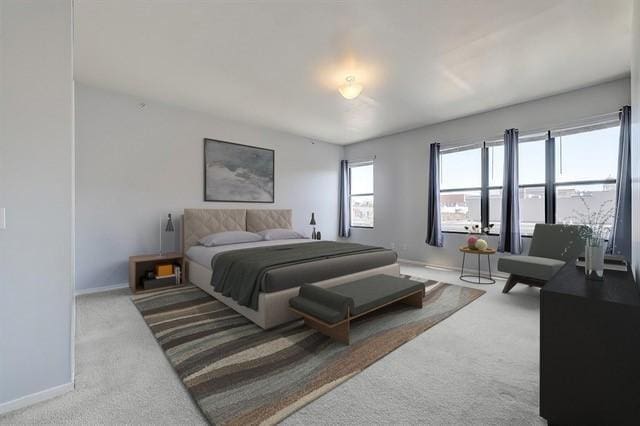 bedroom featuring carpet flooring