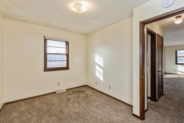 view of carpeted empty room