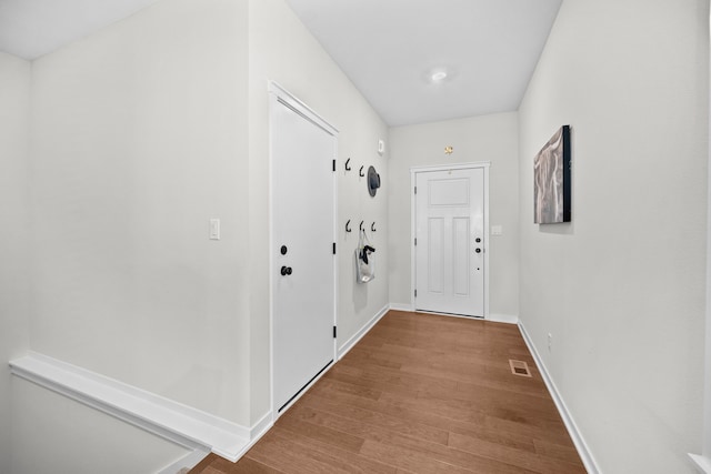 interior space featuring hardwood / wood-style floors