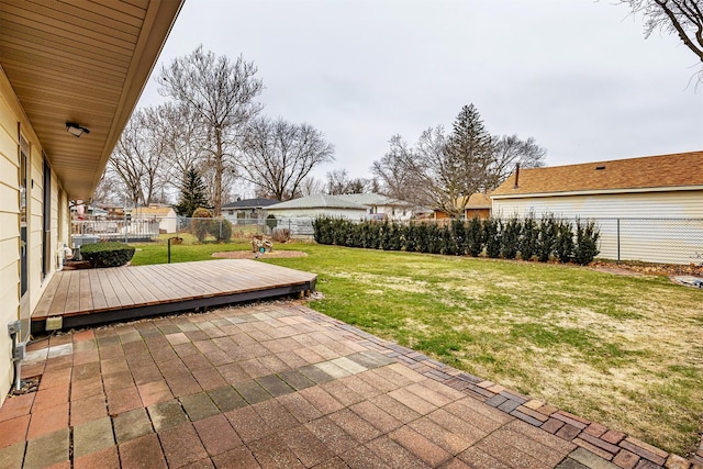 view of patio / terrace with a wooden deck