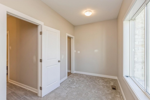 view of carpeted empty room