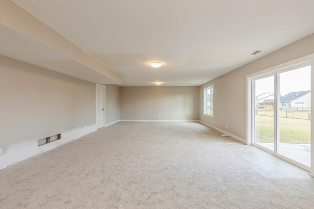 view of carpeted empty room