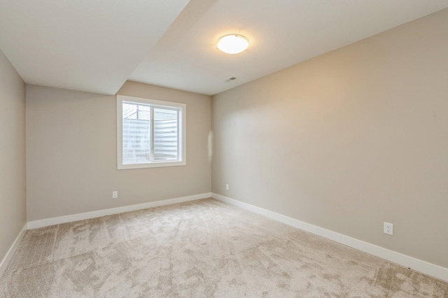 view of carpeted empty room