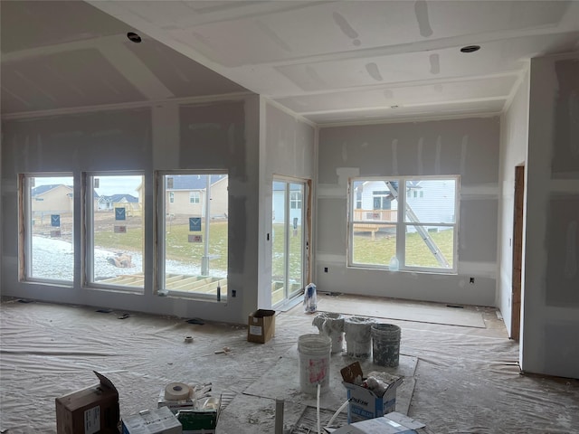 view of unfurnished living room