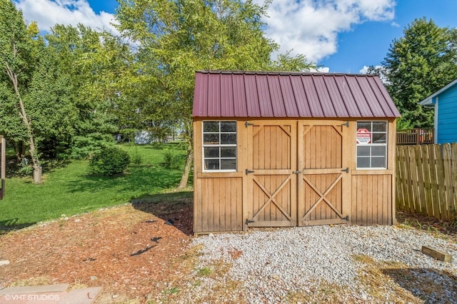 view of outbuilding