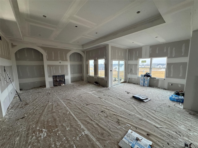 unfurnished living room with a wealth of natural light