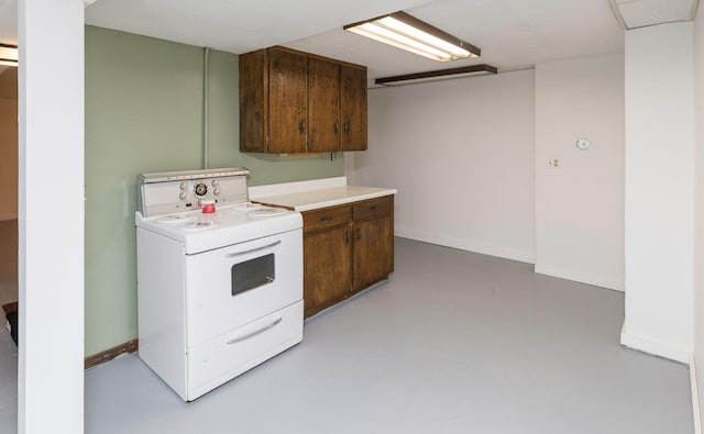 kitchen with electric range