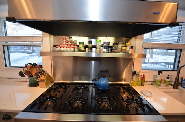 kitchen with stove