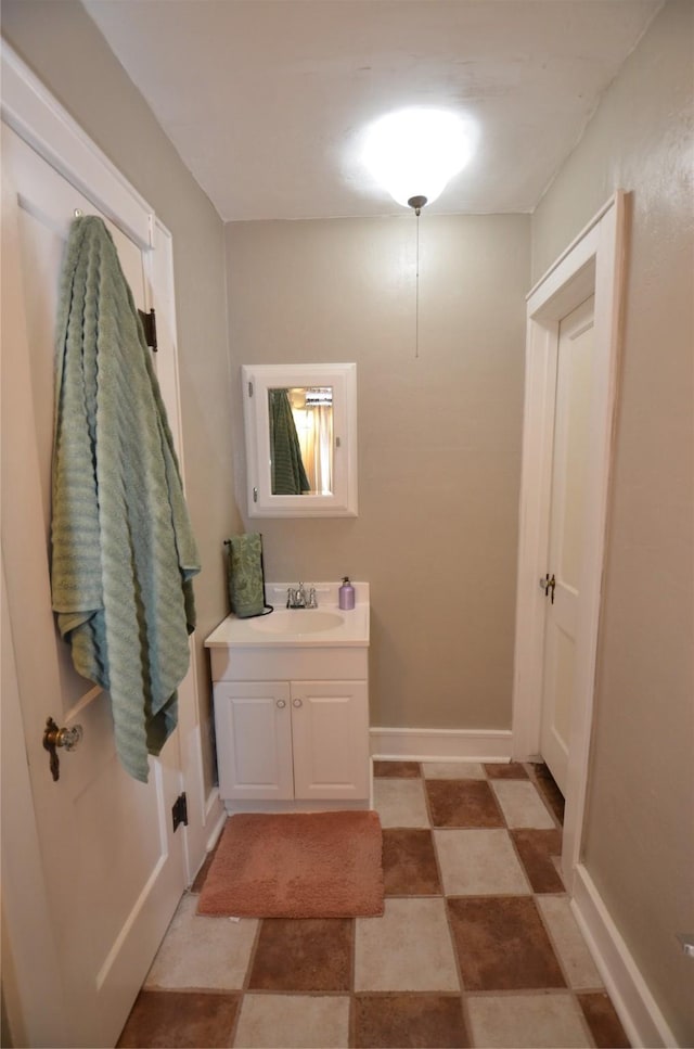 bathroom with vanity